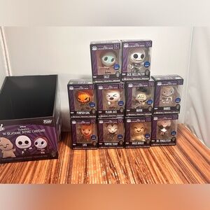 Funko Minis Disney Nightmare Before Christmas COMPLETE SET OF 10 WITH DISPLAYBOX